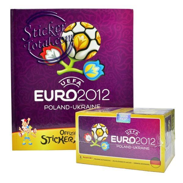 20 Tüten Sticker NEU Panini EURO 2012 Hardcover Deluxe Leeralbum 