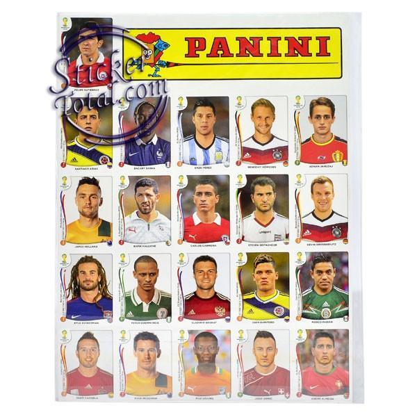 10 x sealed set of 71 update stickers NEW Panini World Cup 2014 Brazil 