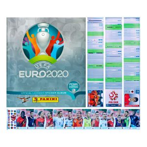 PEARL EDITION SOFTCOVER ALBUM + COMPLETE STICKERS SET EURO 2020- PANINI