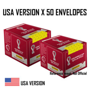 2 SEALED BOXES x 50 ENVELOPES QATAR 2022 – PANINI USA Version